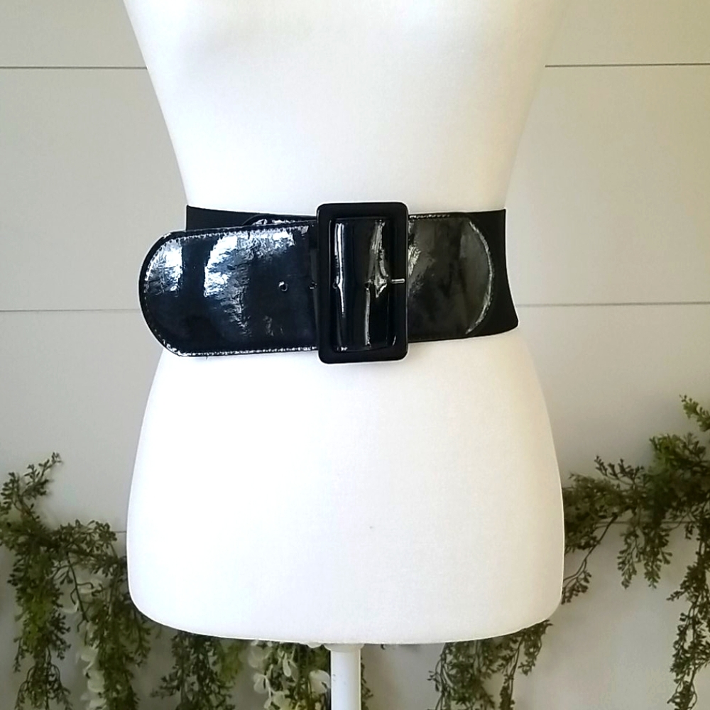 Absolutely Fresh Black Stretchy Belt S/M